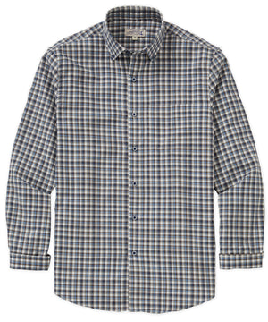 Westport Lifestyle Long Sleeve Button Down Collar Plaid Sport Shirt