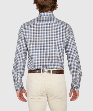 Westport Lifestyle Long Sleeve Button Down Collar Plaid Sport Shirt