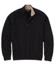 Westport Black Long Sleeve Heritage Cashmere Quarter Zip Pullover