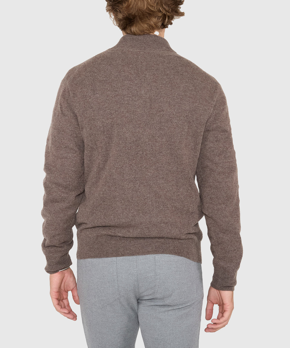 Westport Black Long Sleeve Heritage Cashmere Quarter Zip Pullover, Men's Big & Tall