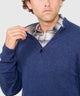 Westport Black Long Sleeve Heritage Cashmere Quarter Zip Pullover