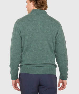 Westport Black Long Sleeve Heritage Cashmere Quarter Zip Pullover