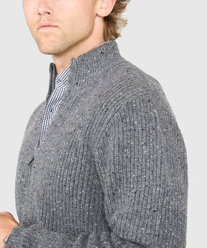 Westport Black Long Sleeve Warf Full Zip Cardigan