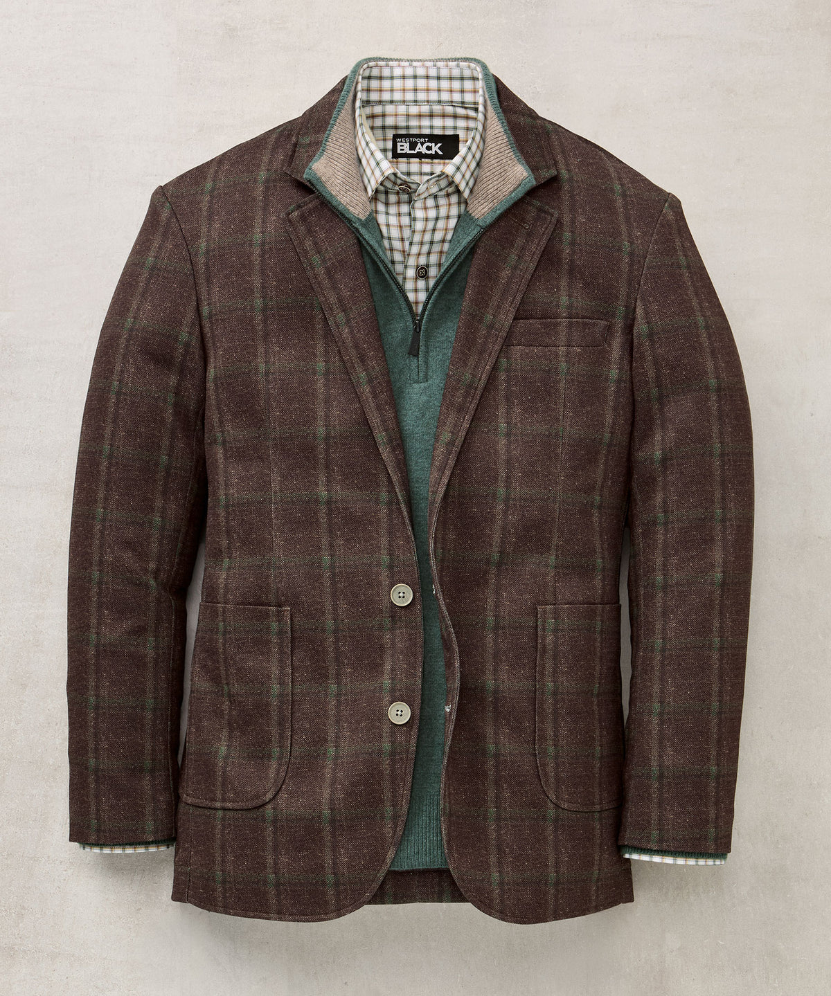 Westport Black Sonoma Knit Sport Coat, Men's Big & Tall