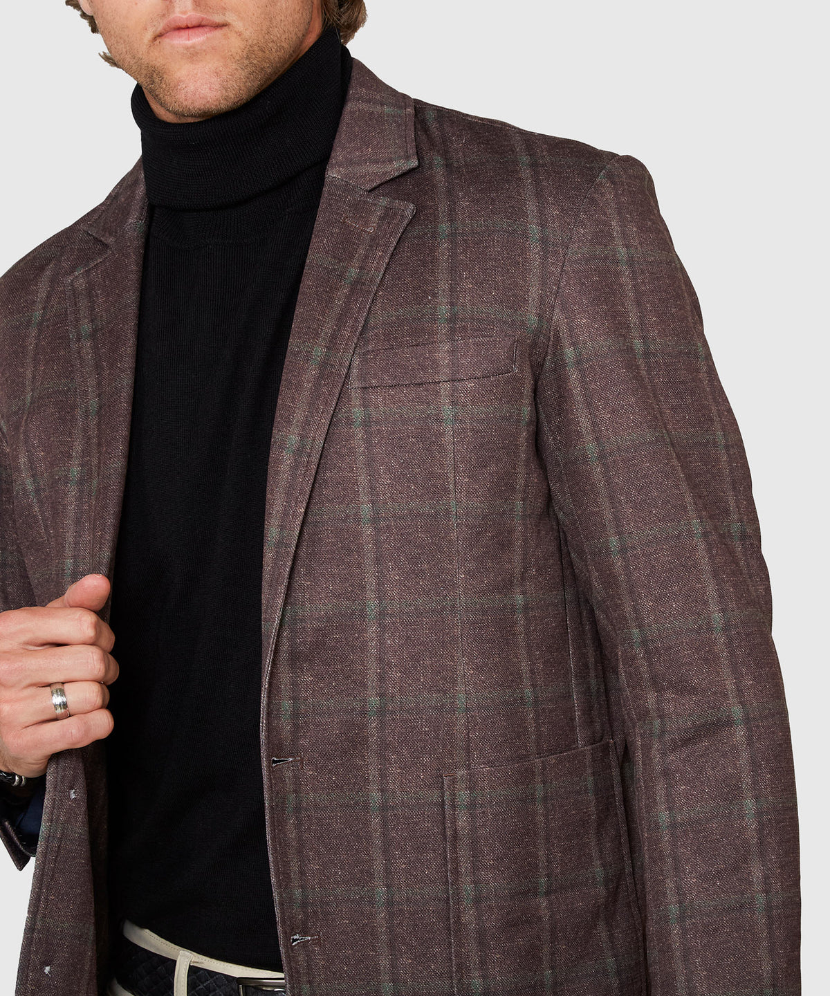 Westport Black Sonoma Knit Sport Coat, Men's Big & Tall
