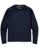 Westport Black Long Sleeve Westbrook Tipped Crew Pullover