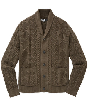 Westport Black Aztec Cable Cardigan