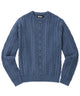 Westport Black Connery Cable Crew Neck Sweater