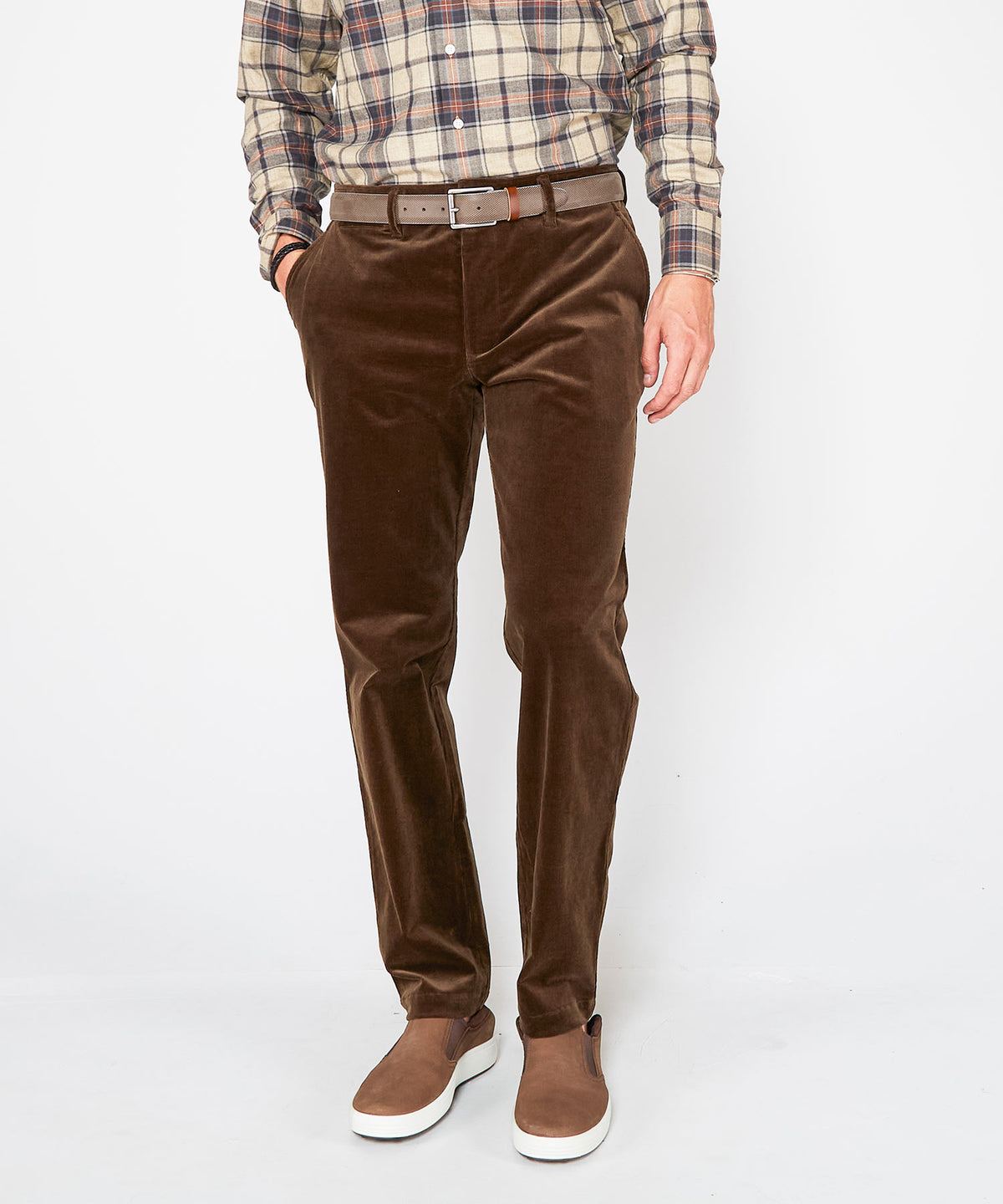 Westport Black Westfield Flat Front Corduroy Pant, Men's Big & Tall