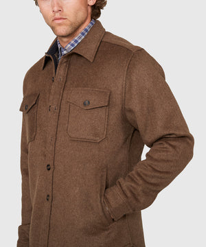 Westport Black Ridgeview Wool Blend Plaid Shirt Jacket
