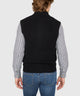 Westport Black Mystic Merino Wool Full Zip Vest