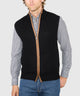 Westport Black Mystic Merino Wool Full Zip Vest