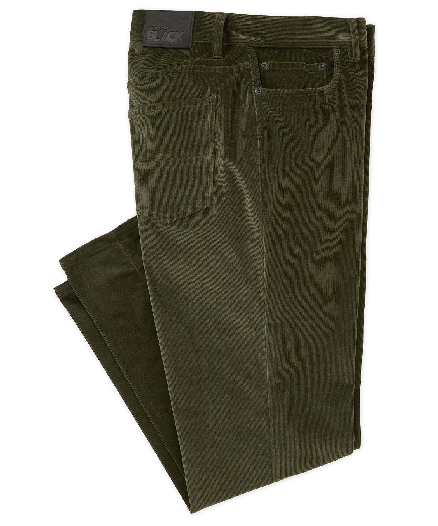 Westport Black Briarwood Stretch 5-Pocket Corduroy Pant, Men's Big & Tall