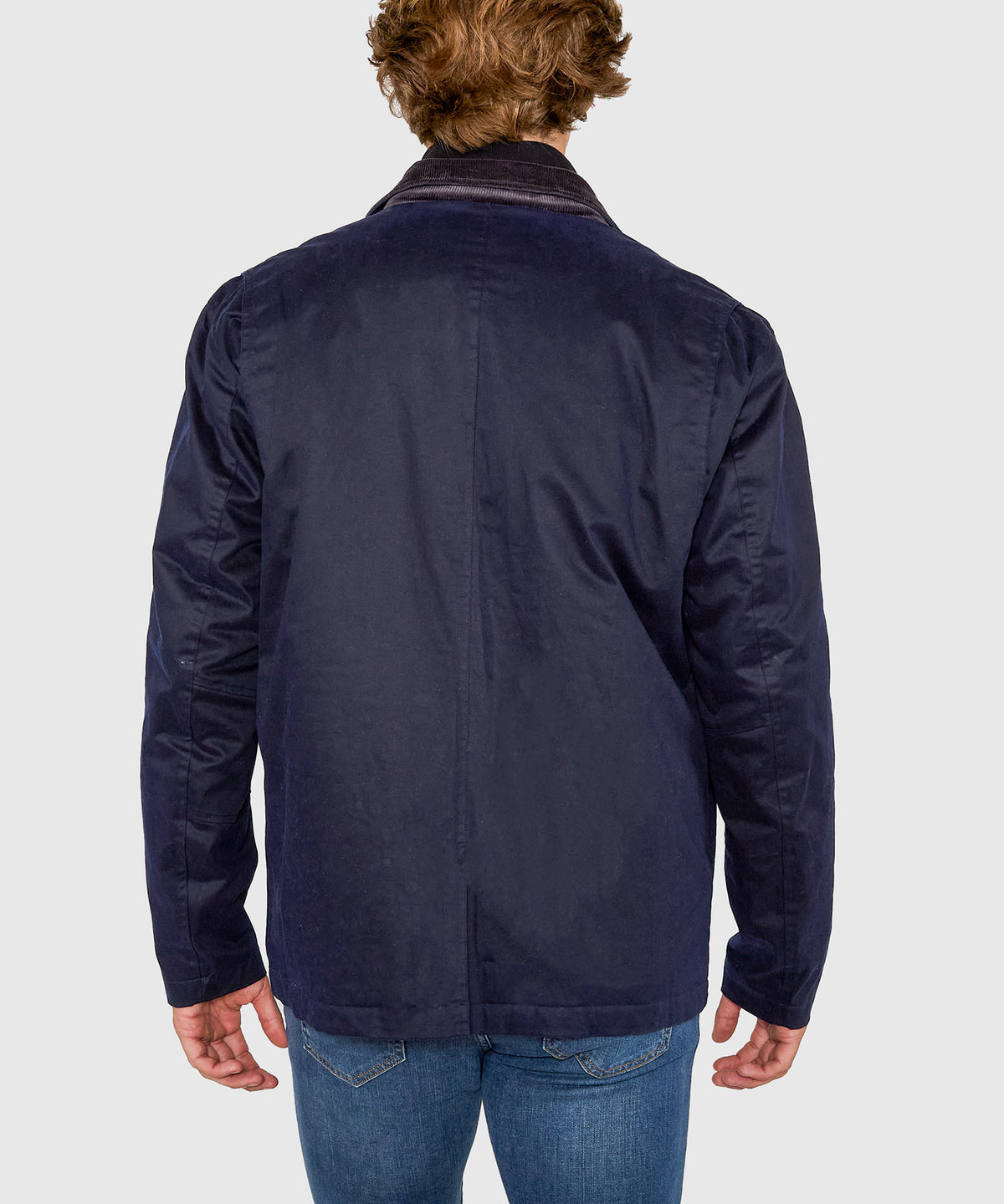 Westport Black Hudson Waxed Cotton Car Coat, Men's Big & Tall