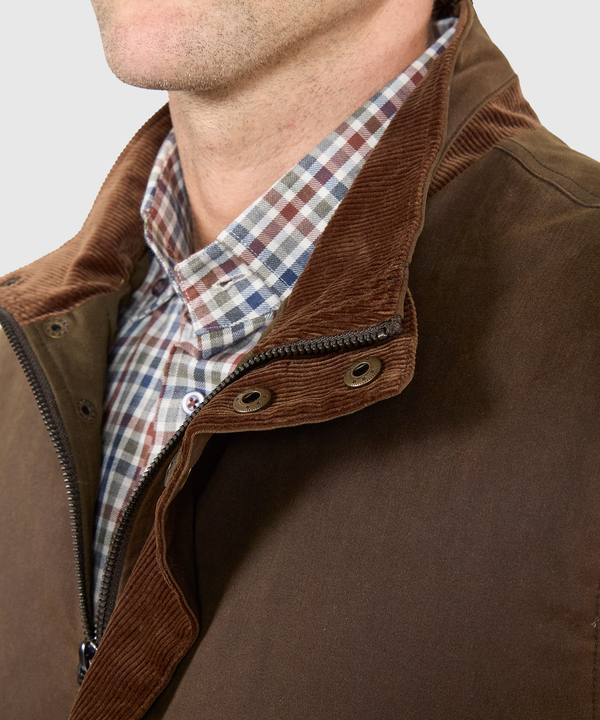 Westport Black Hudson Waxed Cotton Vest, Men's Big & Tall