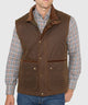 Westport Black Hudson Waxed Cotton Vest