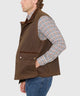 Westport Black Hudson Waxed Cotton Vest