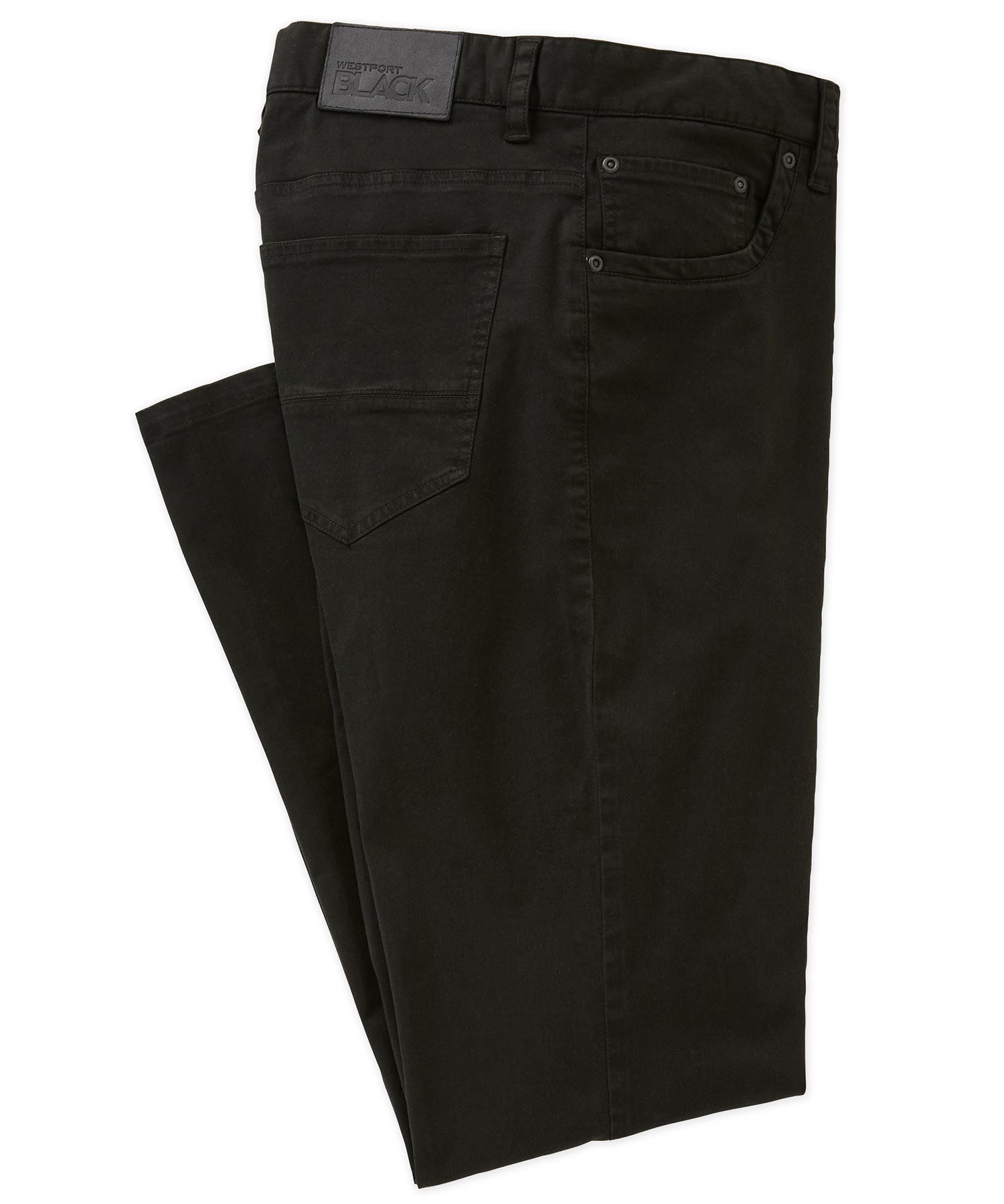Westport Black Ocean Washed Stretch 5-Pocket Pant, Men's Big & Tall