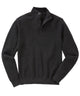 Westport Black Legacy Cotton Cashmere Button Mock Sweater
