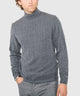 Westport Black Long Sleeve Alpine Cable Turtleneck Sweater