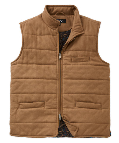 Westport Black Wool Blend Commuter Vest, Men's Big & Tall