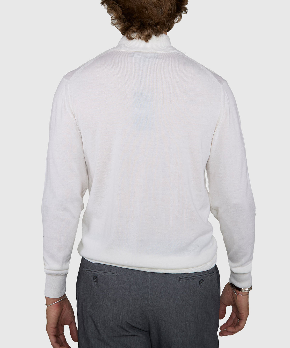 Westport Black Hudson Peak Merino Wool Turtleneck Sweater, Men's Big & Tall