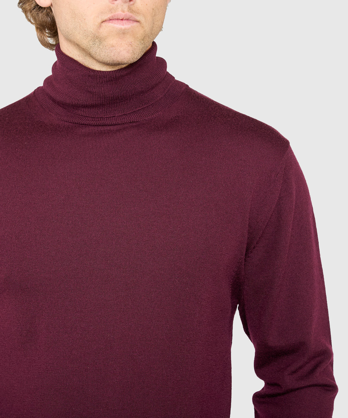 Westport Black Hudson Peak Merino Wool Turtleneck Sweater, Men's Big & Tall