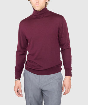 Westport Black Hudson Peak Merino Wool Turtleneck Sweater