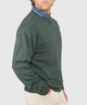 Westport Lifestyle Iconic Keyhole Cotton Cashmere Crew Neck Sweater