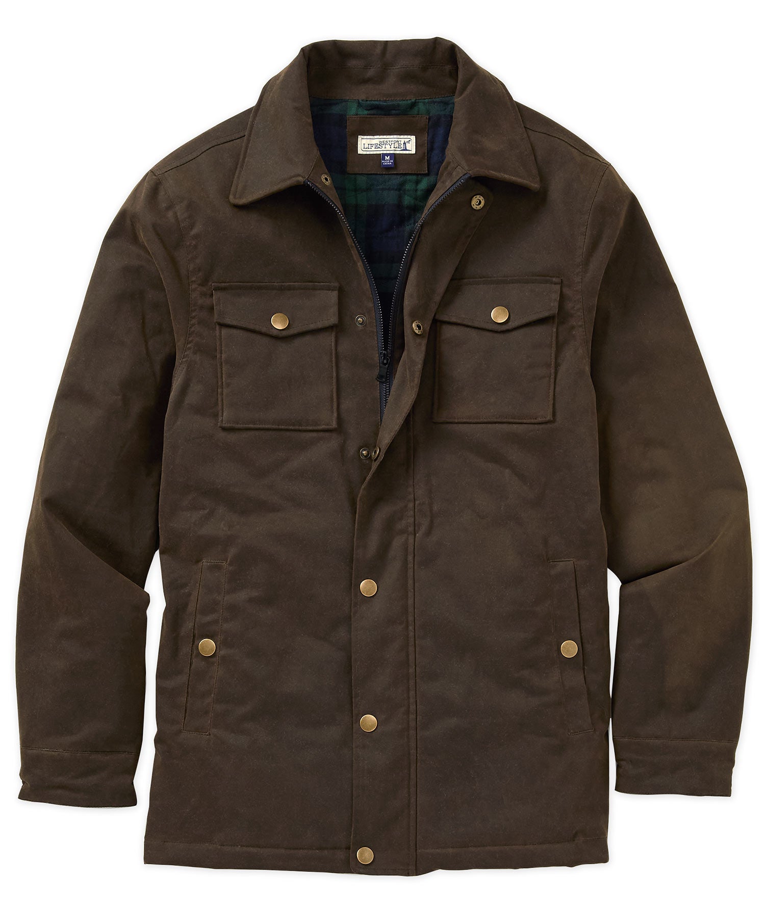 Westport Lifestyle Big & Tall Rambler Waxed Cotton Jacket 