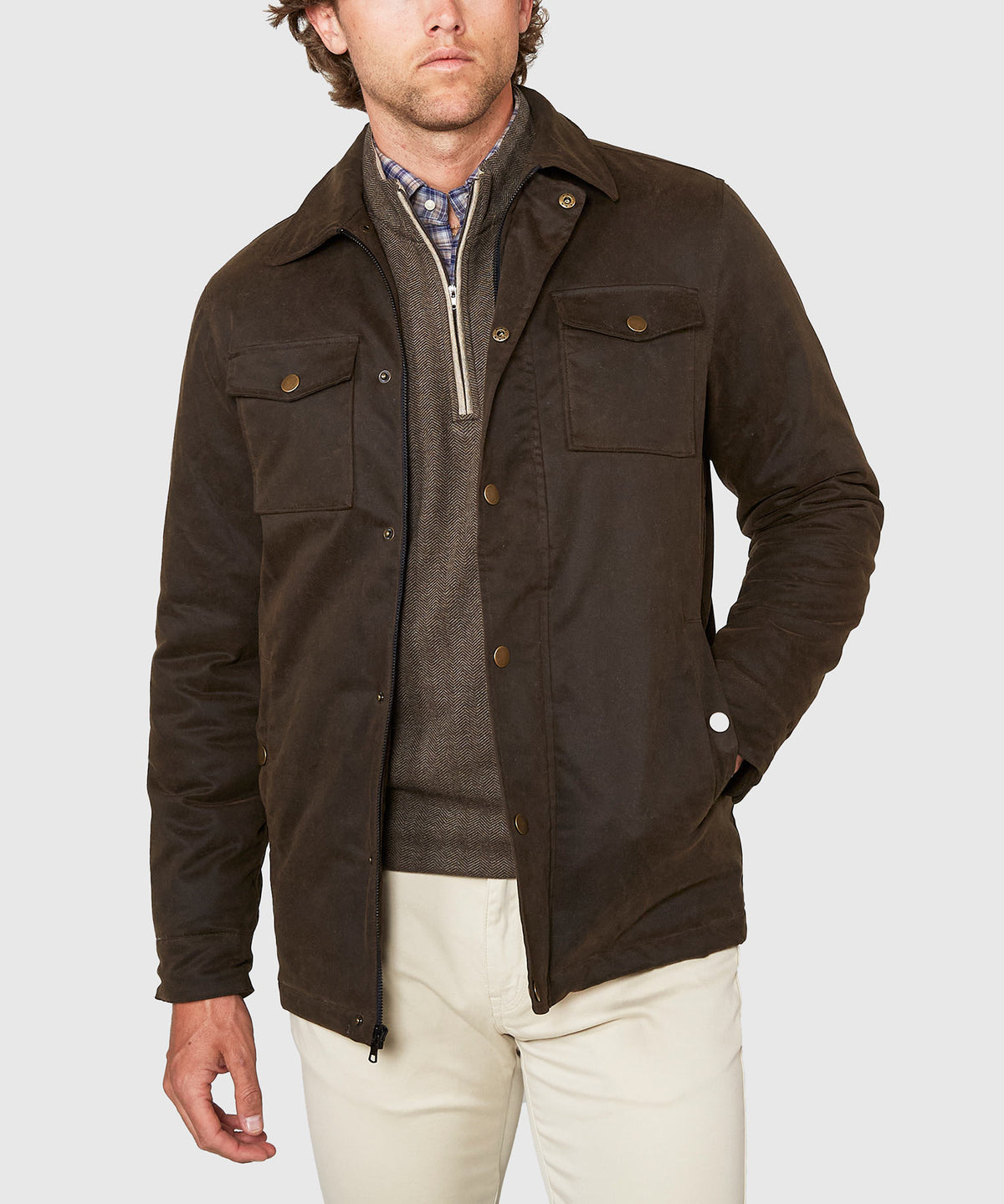 Westport Lifestyle Rambler Waxed Cotton Jacket, Men's Big & Tall