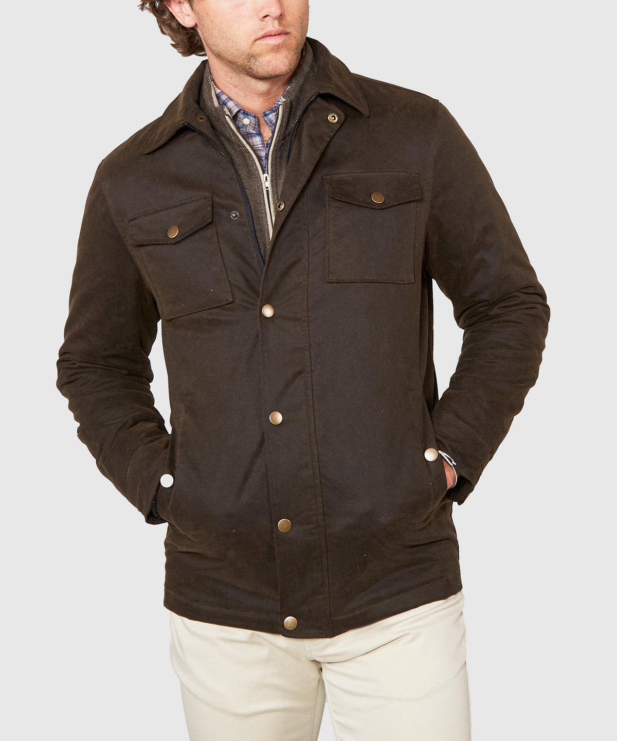 Westport Lifestyle Rambler Waxed Cotton Jacket, Men's Big & Tall