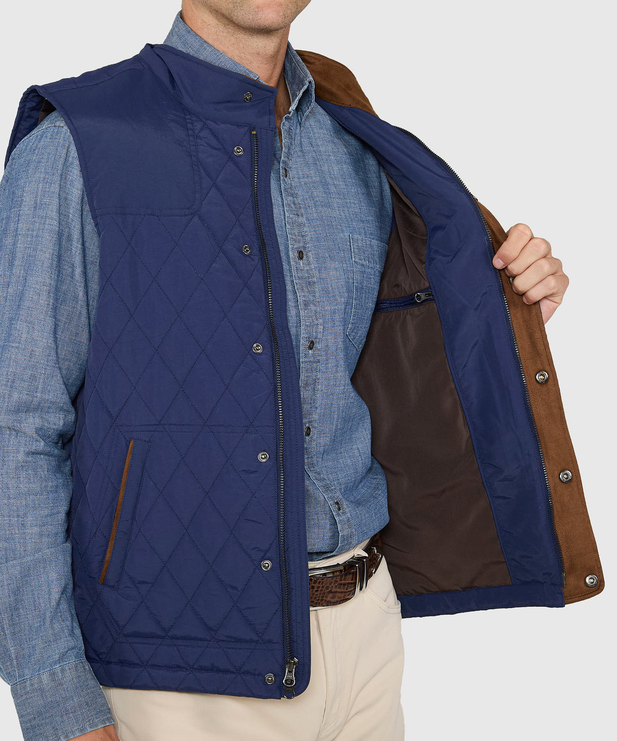 Westport Lifestyle Highland Quilted Shooter Vest, Men's Big & Tall