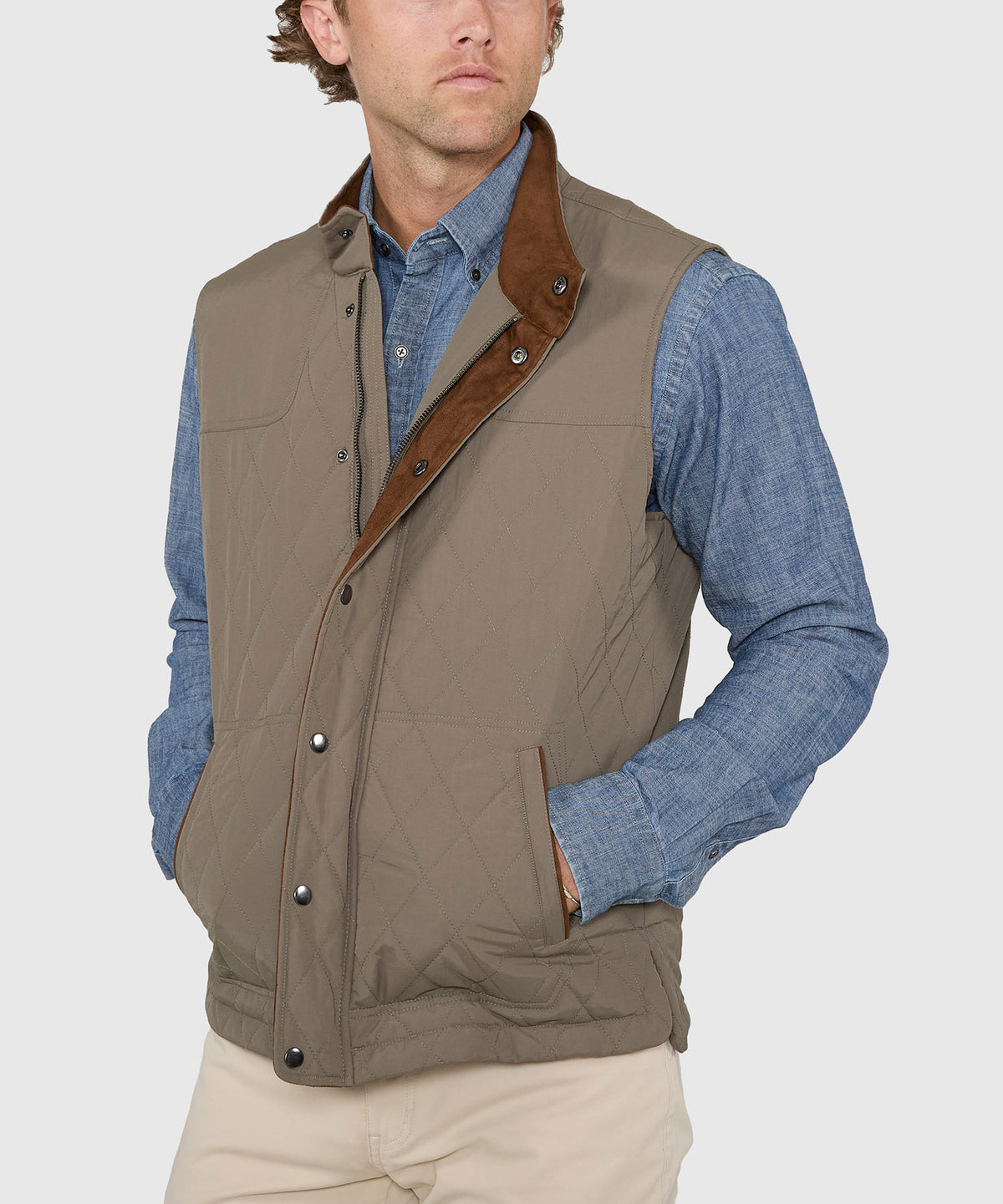 Westport Lifestyle Highland Quilted Shooter Vest, Men's Big & Tall