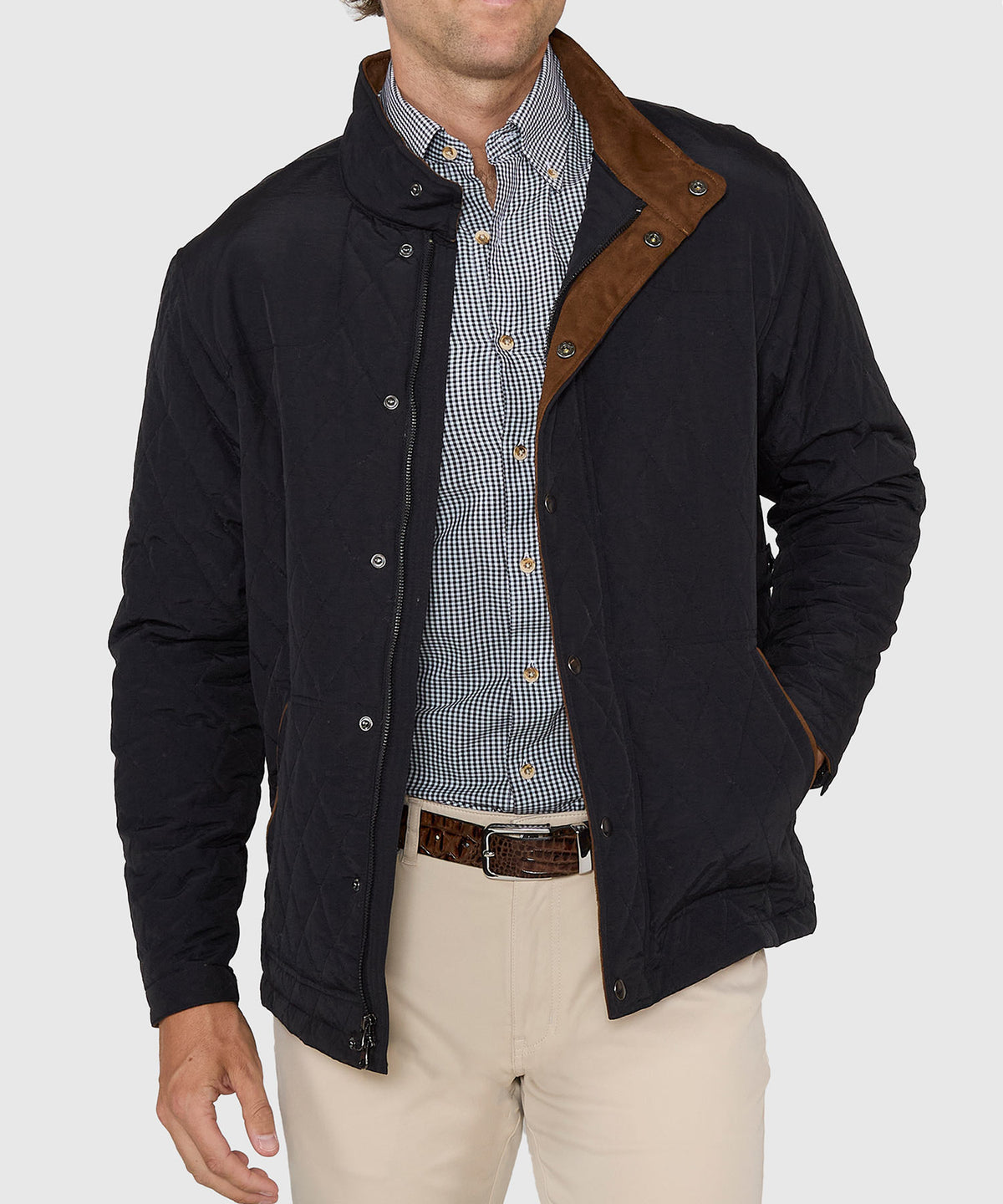 Westport Lifestyle Highland Quilted Shooter Jacket, Men's Big & Tall
