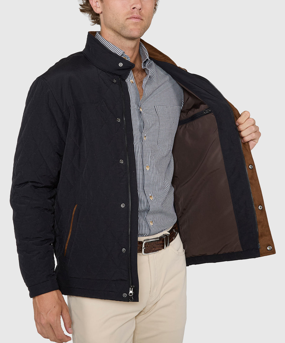 Westport Lifestyle Highland Quilted Shooter Jacket, Men's Big & Tall