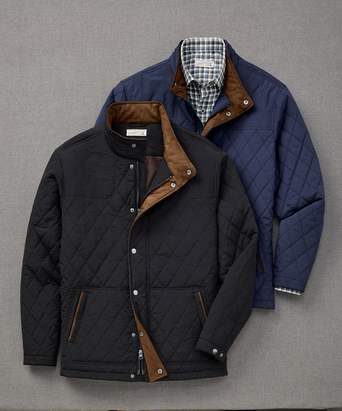 Westport Lifestyle Highland Quilted Shooter Jacket, Men's Big & Tall
