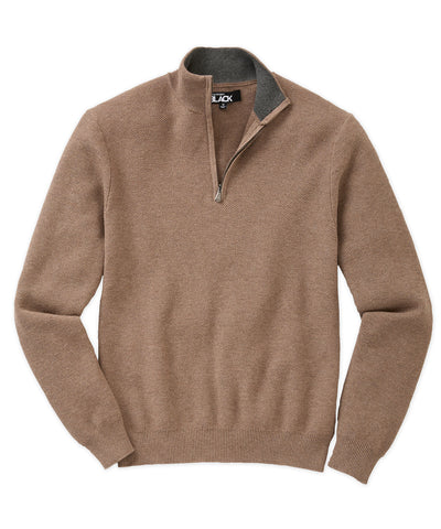 Westport Lifestyle Pinecrest Cotton Cashmere Quarter Zip Sweater, Men's Big & Tall