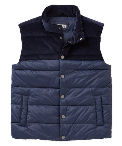 Westport Lifestyle Fireside Mixed Media Channel Vest, Men's Big & Tall