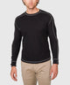 Westport Lifestyle Long Sleeve Cooper Waffle Crew Neck Knit Shirt