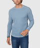 Westport Lifestyle Long Sleeve Cooper Waffle Crew Neck Knit Shirt