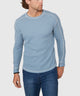 Westport Lifestyle Long Sleeve Cooper Waffle Crew Neck Knit Shirt