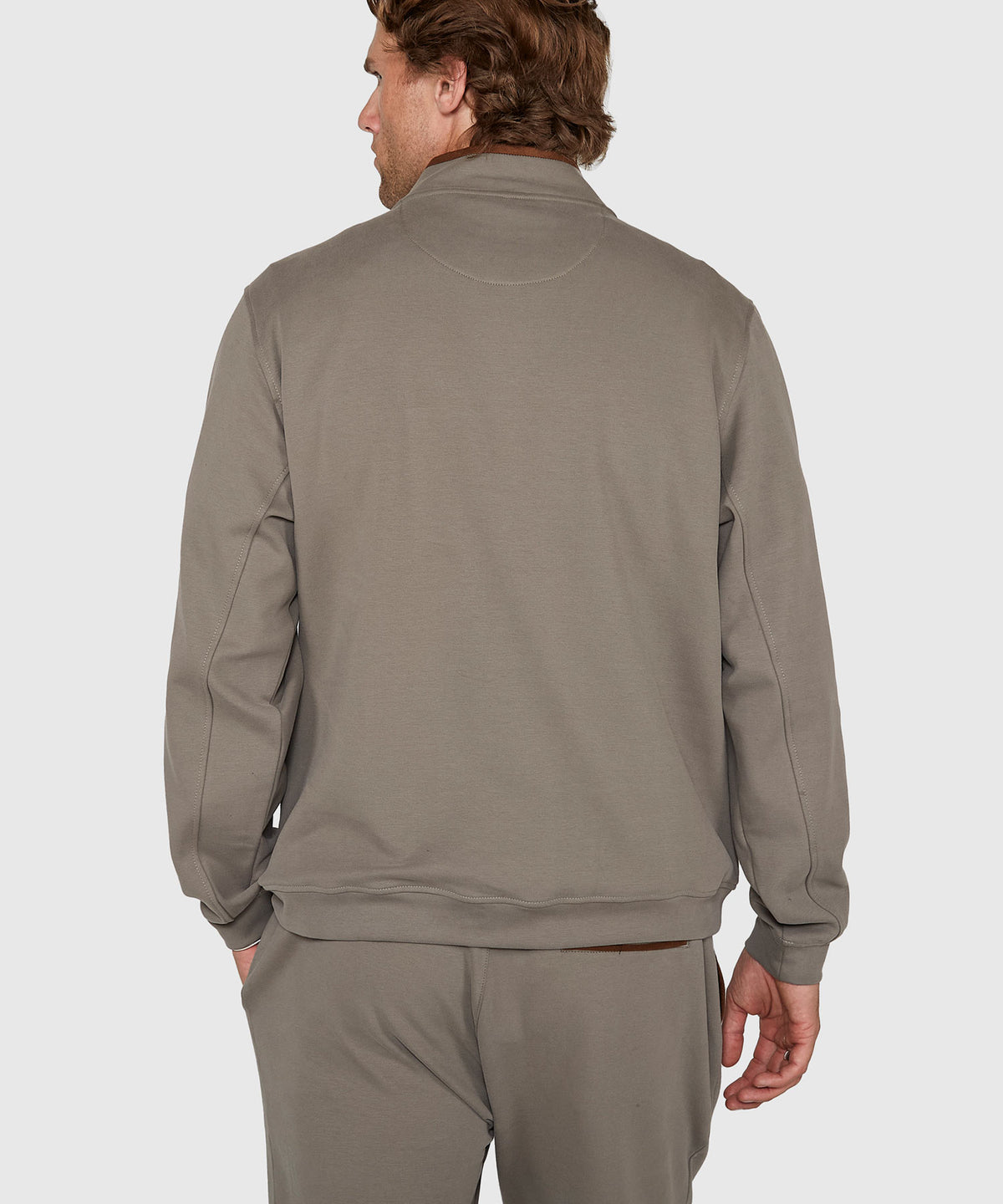 Westport Lifestyle Sueded Interlock Quarter-Zip Jacket, Men's Big & Tall