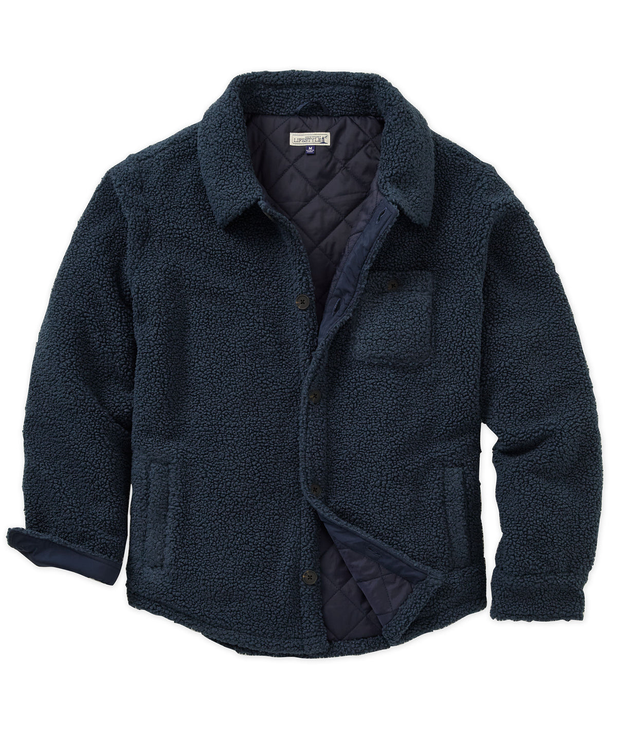 Westport Lifestyle Chetola Sherpa Fleece Shirt Jacket, Men's Big & Tall