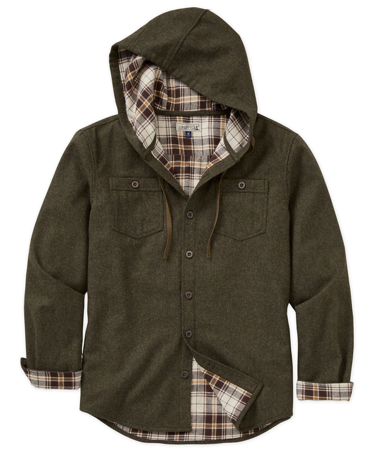 Westport Lifestyle Firepit Hooded Shirt Jacket, Men's Big & Tall