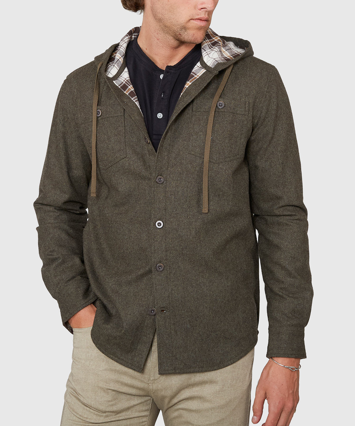 Westport Lifestyle Firepit Hooded Shirt Jacket, Men's Big & Tall