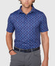 Westport Lifestyle Short Sleeve Argyle Print Performance Polo