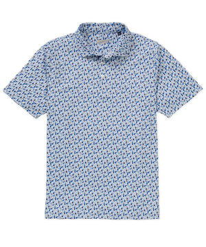 Westport Lifestyle Short Sleeve Bottle Print Performance Polo