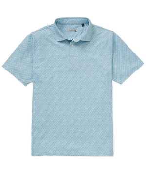 Westport Lifestyle Short Sleeve Dog Print Performance Polo