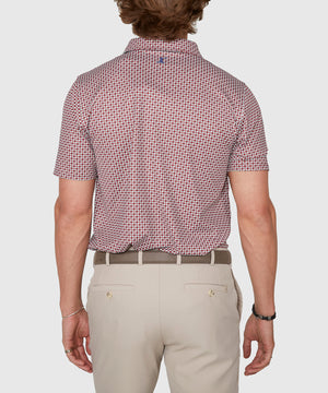 Westport Lifestyle Short Sleeve Box Print Performance Polo